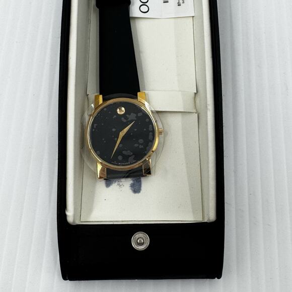 Movado Museum Watch 0604228 Stainless Steel Sapphire Crystal Swiss Made Black main image 14